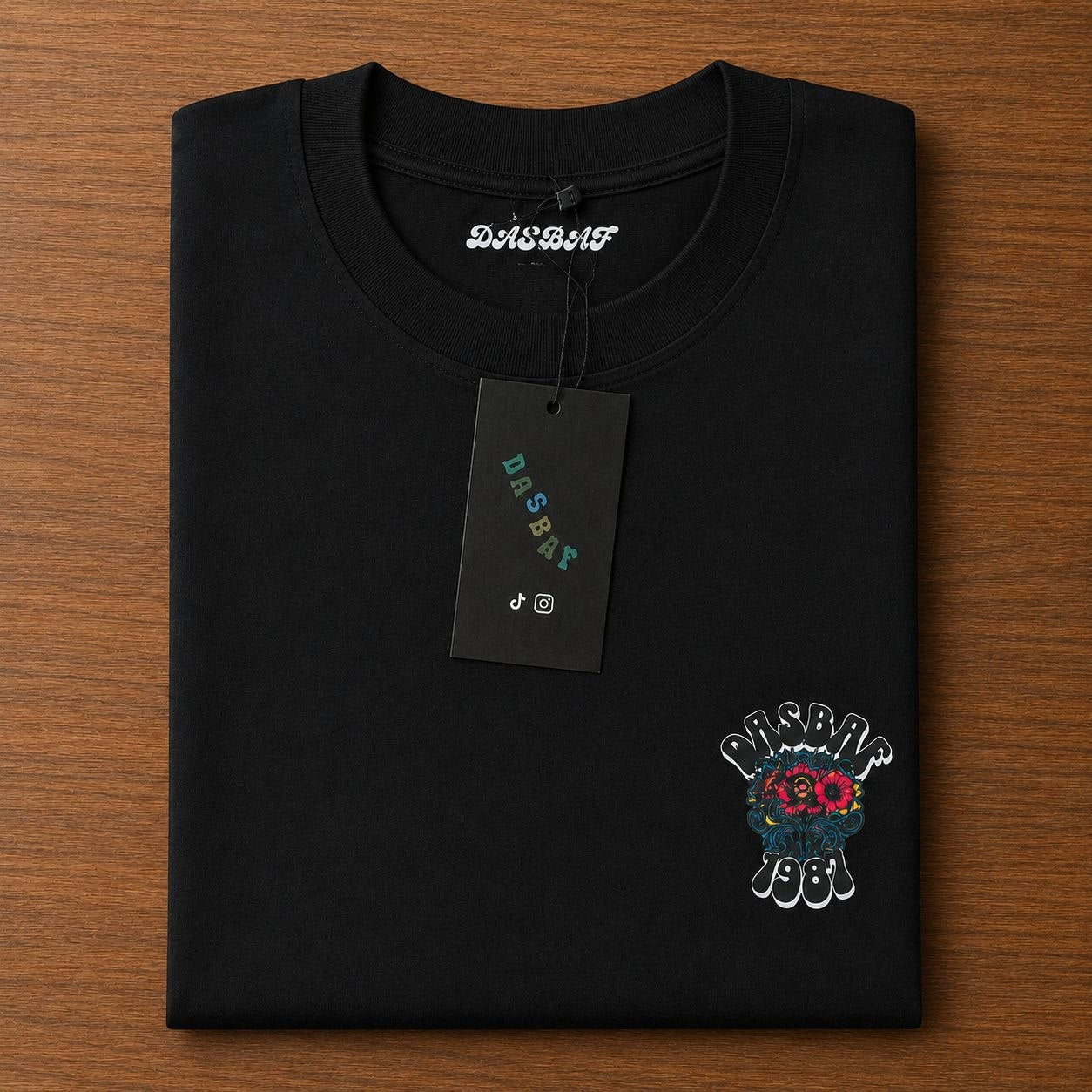 black oversized tshirt